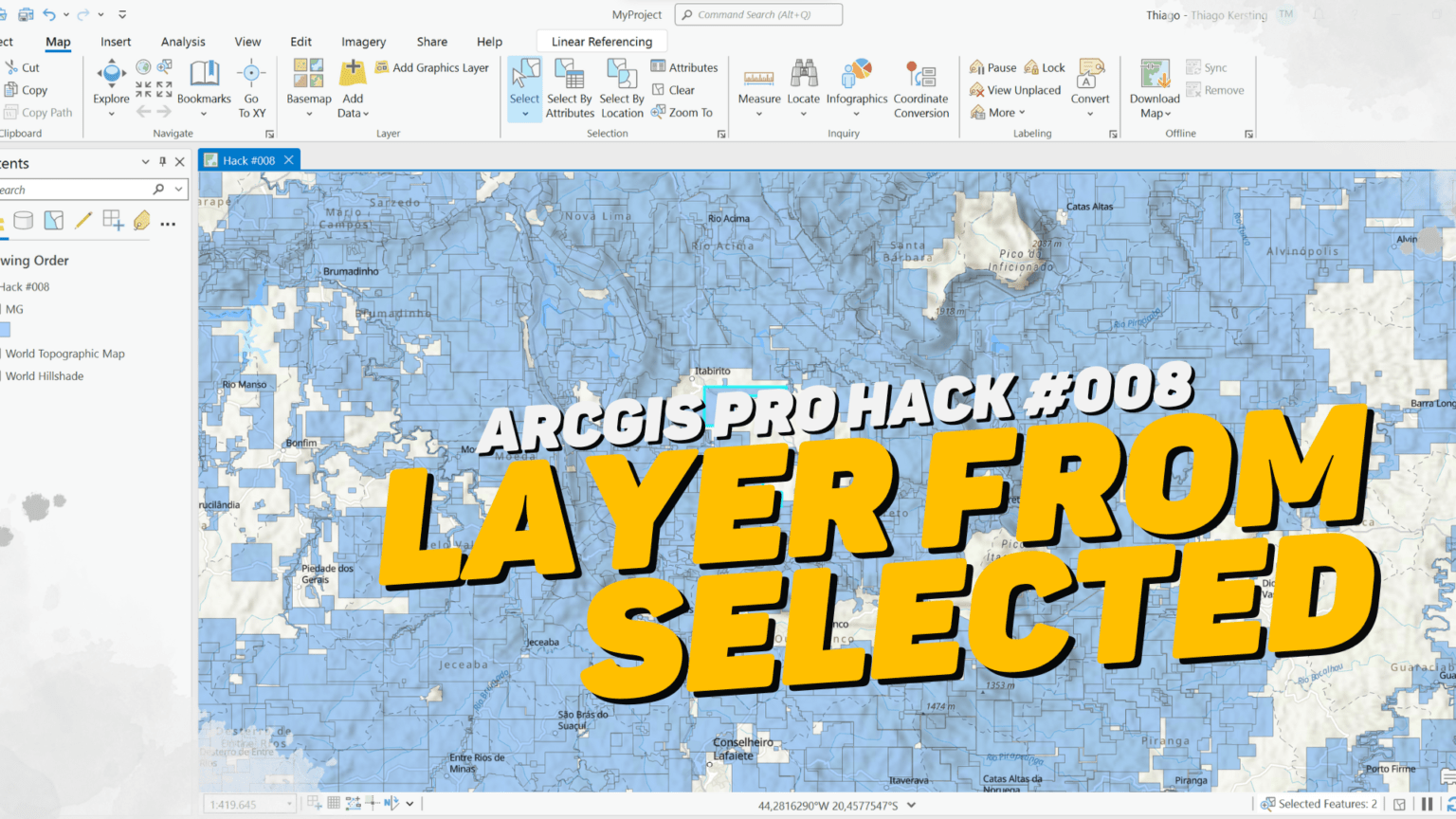 ArcGIS Pro Hack #008 – Layer From Selected – Geoprocessamento