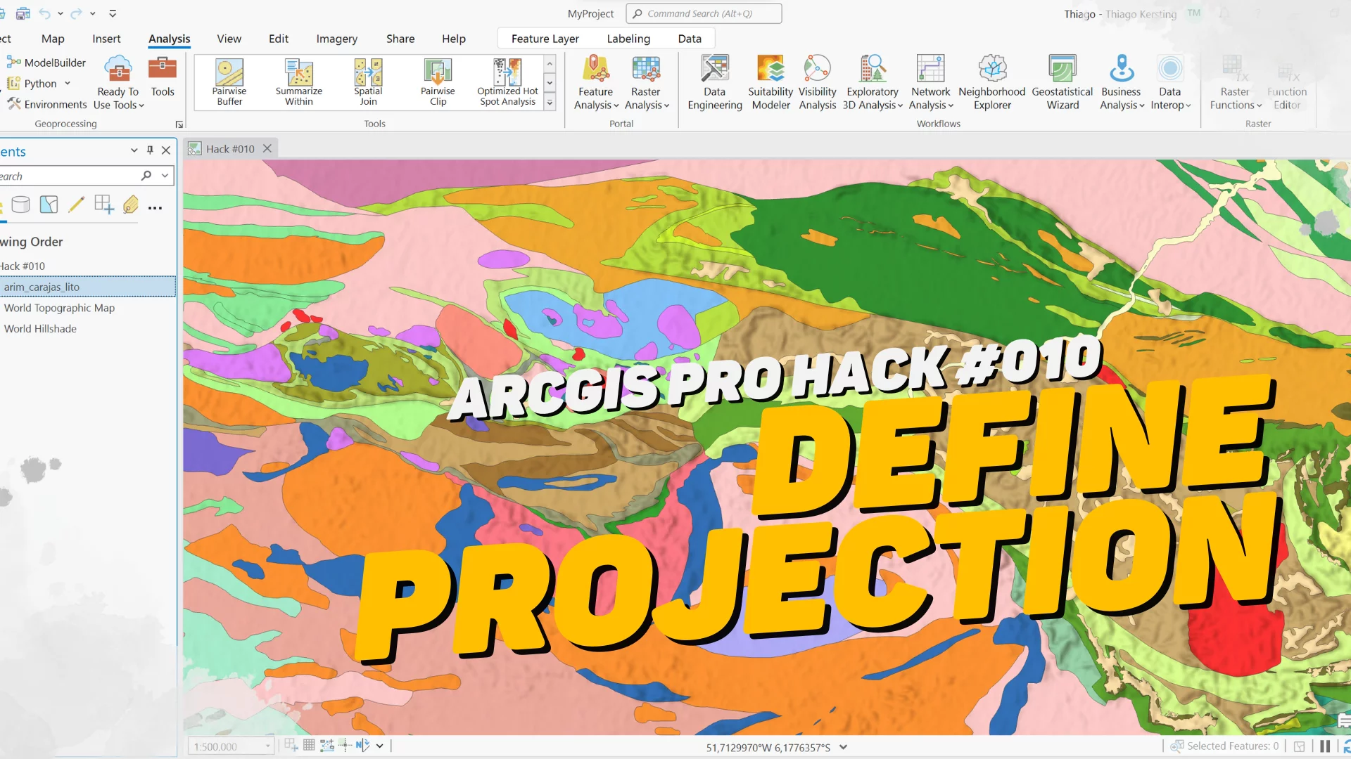 No momento, você está visualizando ArcGIS Pro Hack #010 – Define Projection